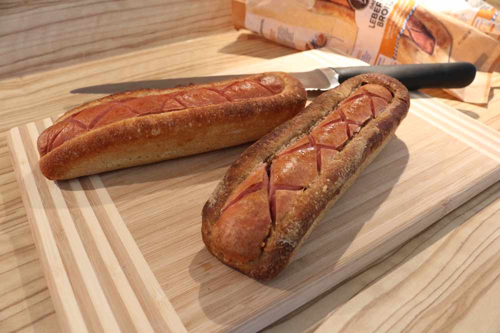 Leberkäse im Brot statt Semmel